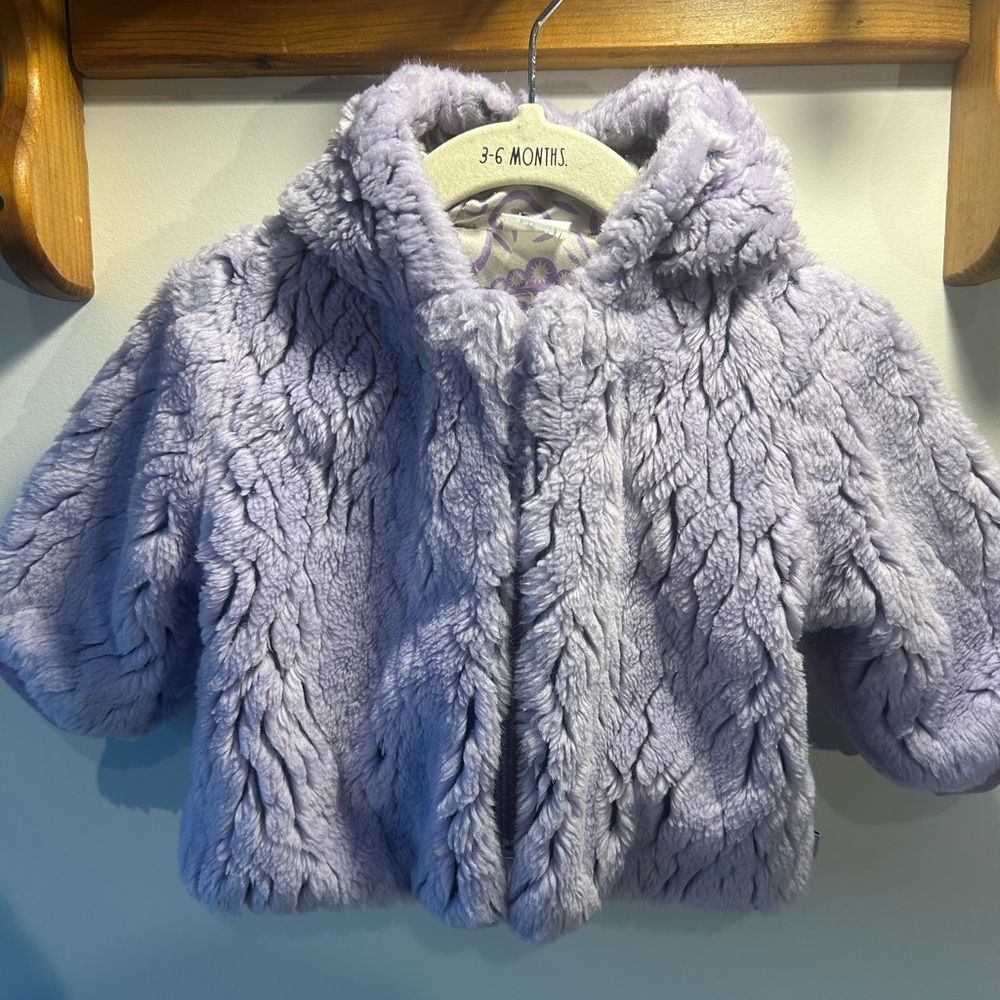 Vintage Oilily faux fur baby coat